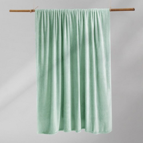 DecoKing MIC plaid - mintgrøn mikrofiber 200 x 220 cm