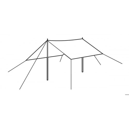 Easy Camp Norddal Tarp 3 × 3 m - grøn shelter/tarp