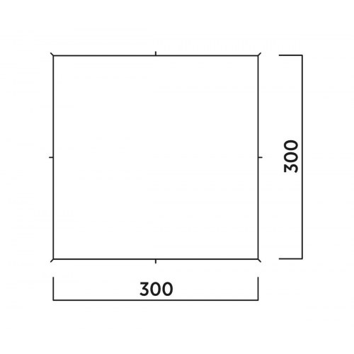 Easy Camp Norddal Tarp 3 × 3 m - grøn shelter/tarp
