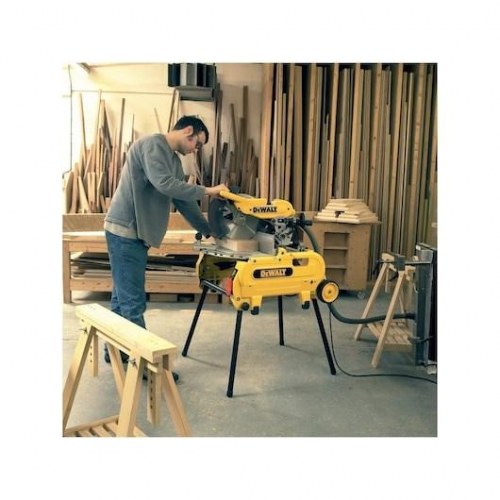 DeWALT D27107XPS-QS bordrundsav med understel og hjul