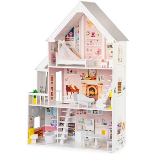 Stort trædukkehus XXL Residence - ECOTOYS