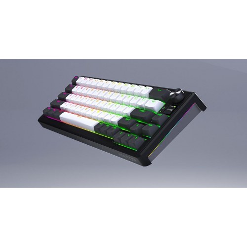 Hator Skyfall Pro Wireless 100 - mekanisk gaming-tastatur med RGB og trådløs/USB, US QWERTY - sort/grå