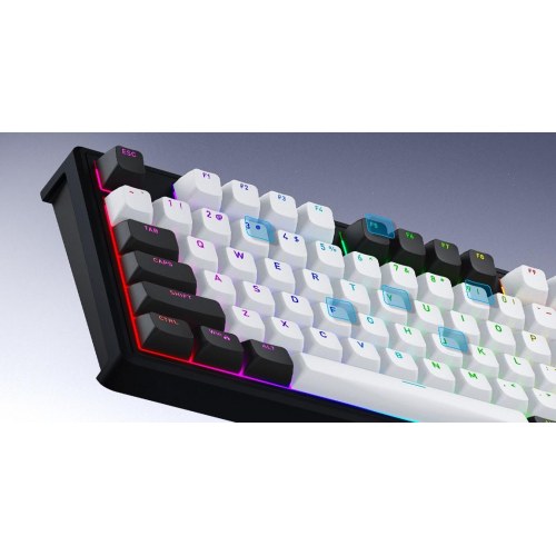 Hator Skyfall Pro Wireless 100 - mekanisk gaming-tastatur med RGB og trådløs/USB, US QWERTY - sort/grå