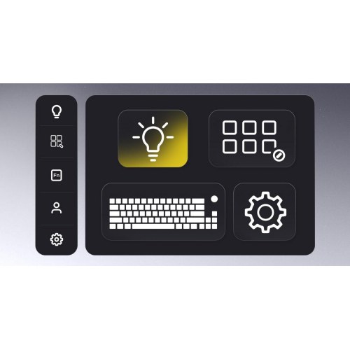 Hator Skyfall Pro Wireless 100 - mekanisk gaming-tastatur med RGB og trådløs/USB, US QWERTY - sort/grå