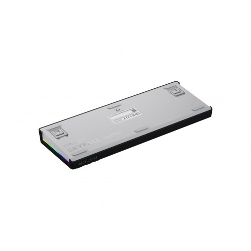 HATOR Skyfall 65 MAG ULTIMA 8K - trådløst gaming-tastatur, USB/RF/Bluetooth, QWERTY US, sort/hvid