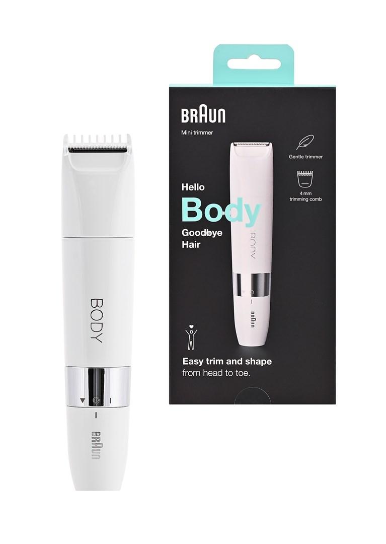 Braun BS1000 mini-trimmer til krop - hvid/sølv