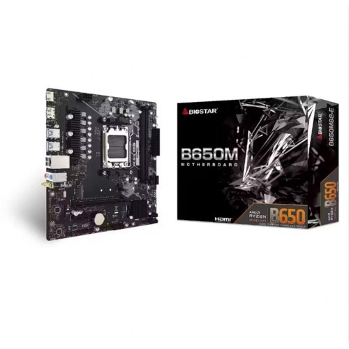 Biostar B650MS2-E bundkort - AMD B650, mATX, AM5, Wi‑Fi