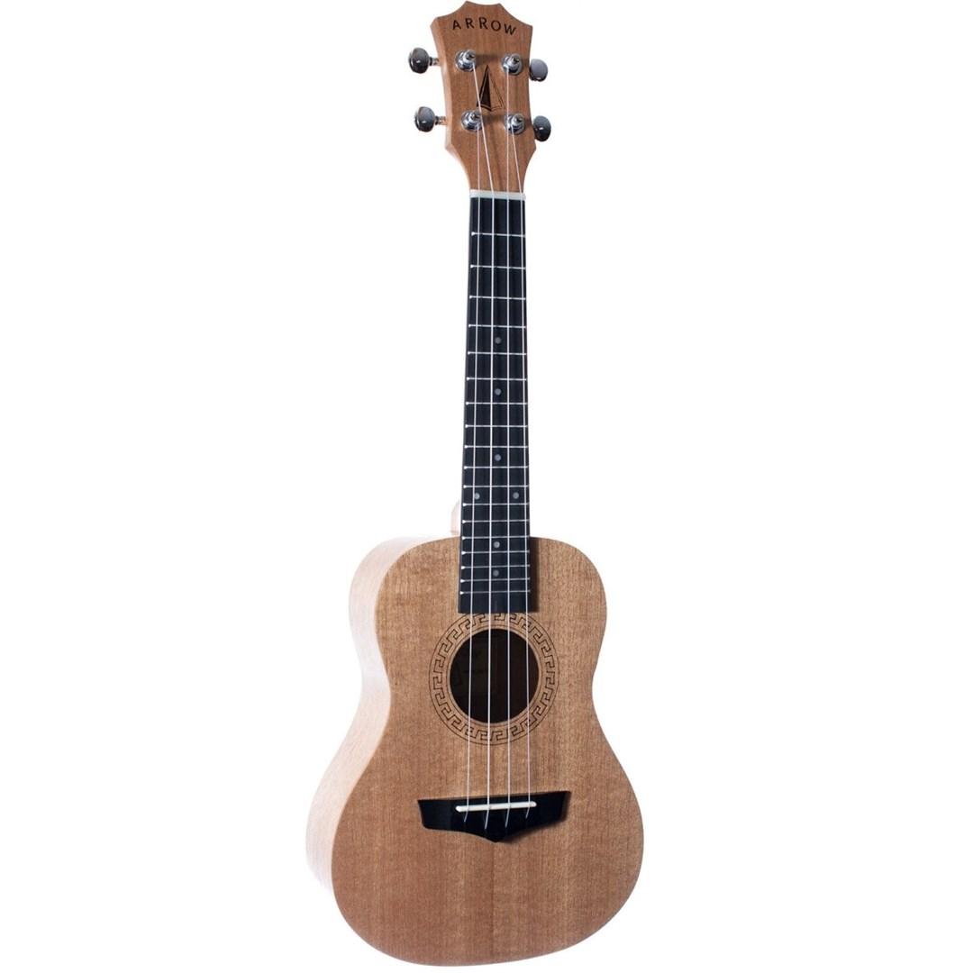 Arrow MH10 Okoume Concert Ukulele med taske - koncert-ukulele i natur