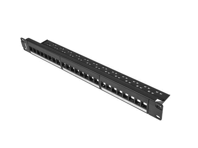 Lanberg PPKS-1024-B patchpanel 1U - 24 porte RJ‑45, rackmontering