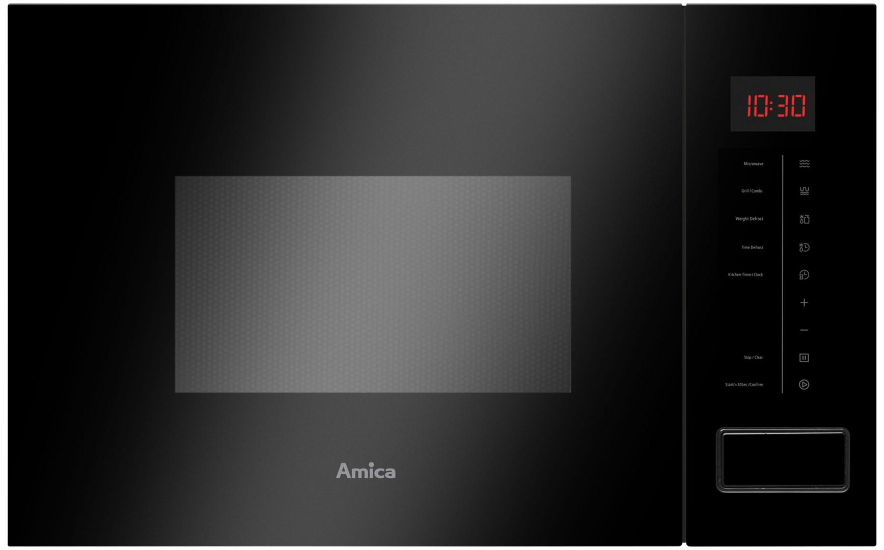 Amica AMMB20E2SGB X‑TYPE indbygningsmikroovn 20 l med grill - Sort