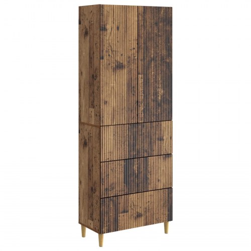 Skab Sæt 2 stk 66 x 34,5 x 90 cm Konstrueret træ