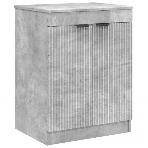 Badeværelsesskab Betongrå 54 x 41 x 70 cm Konstrueret træ