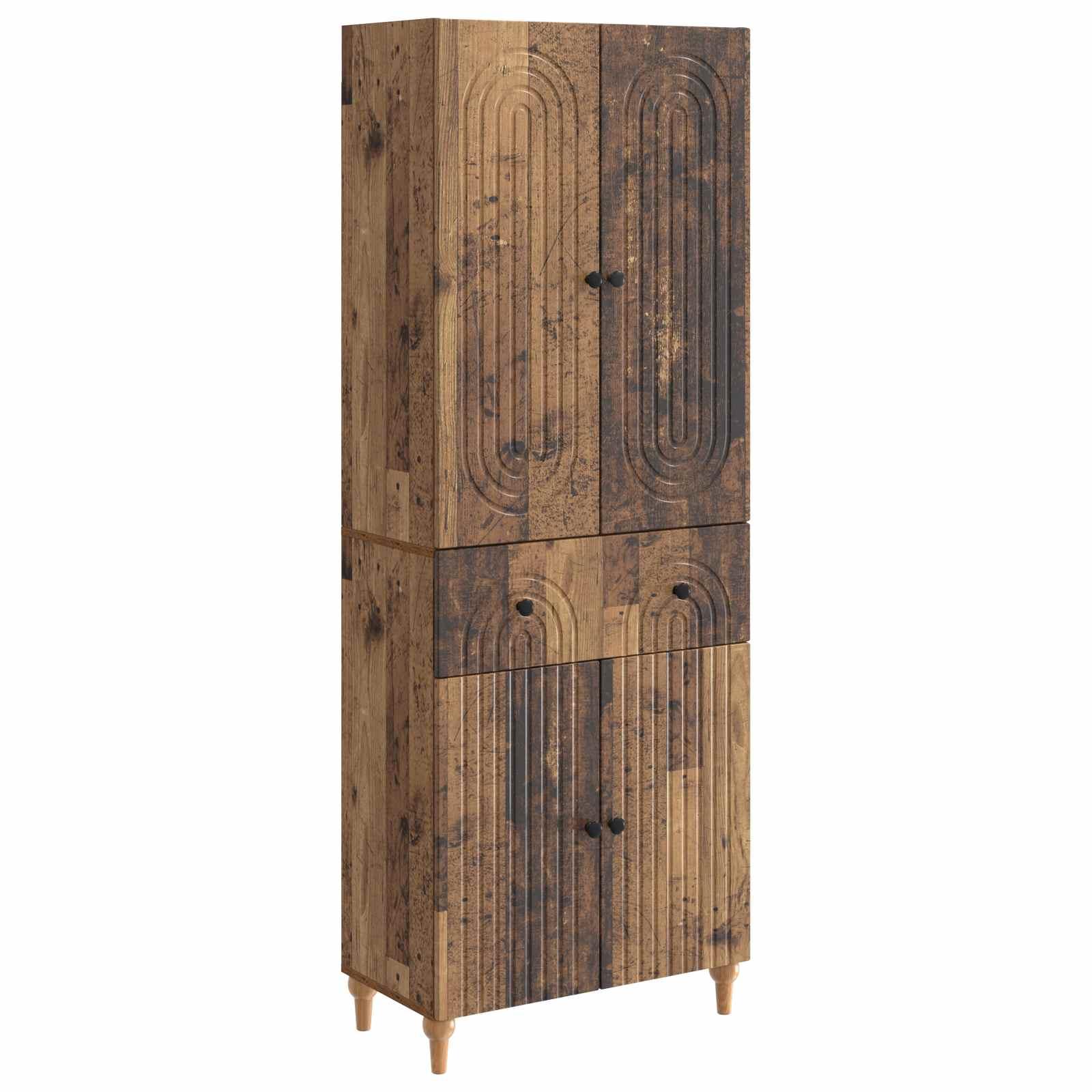 Skab Sæt 2 stk 66 x 34,5 x 90 cm Konstrueret træ
