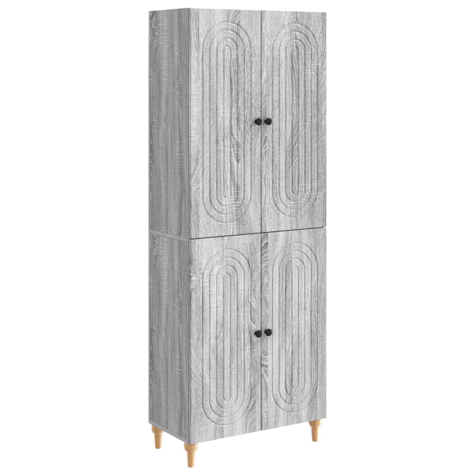Skab Sæt 2 stk 66 x 34,5 x 90 cm Konstrueret træ