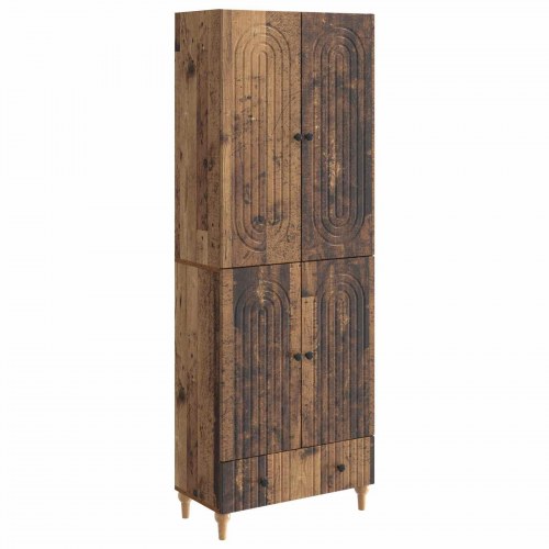 Skab Sæt 2 stk 66 x 34,5 x 95 cm Konstrueret træ