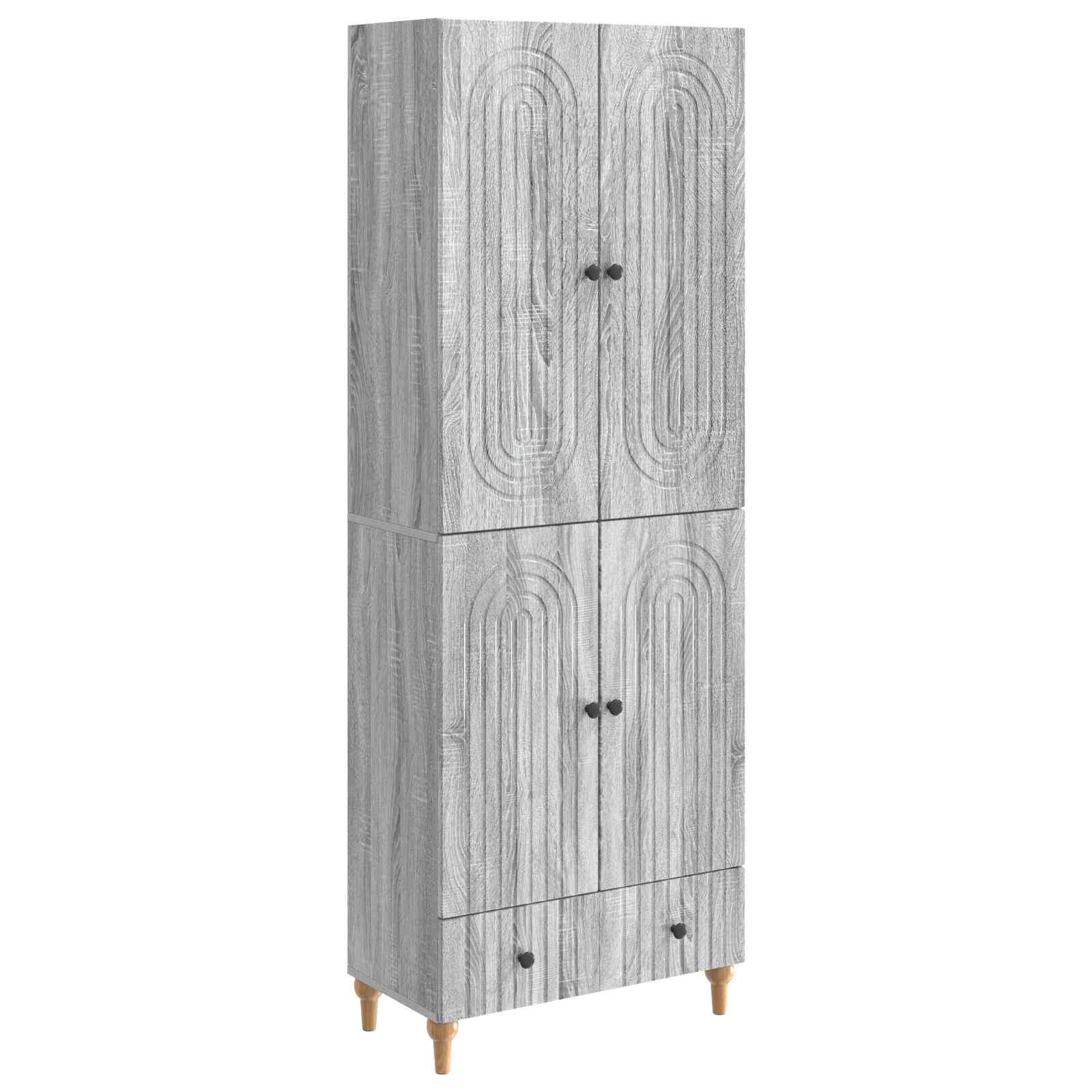 Skab Sæt 2 stk 66 x 34,5 x 95 cm Konstrueret træ