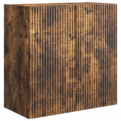 Vægmonteret skab Røget eg 59 x 31 x 60 cm Konstrueret træ