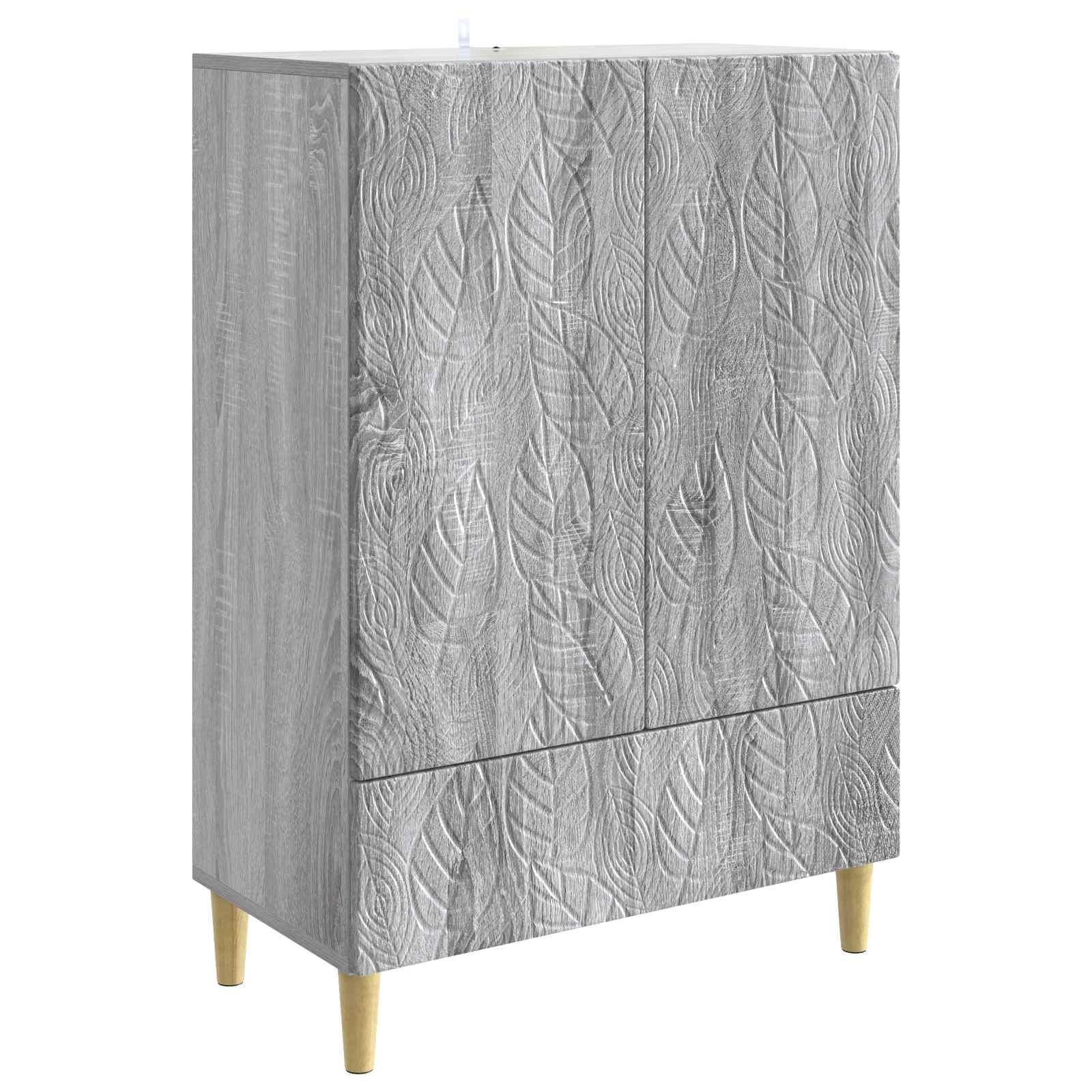 Sidebord Grå Sonoma 66 x 34,5 x 95 cm Konstrueret træ