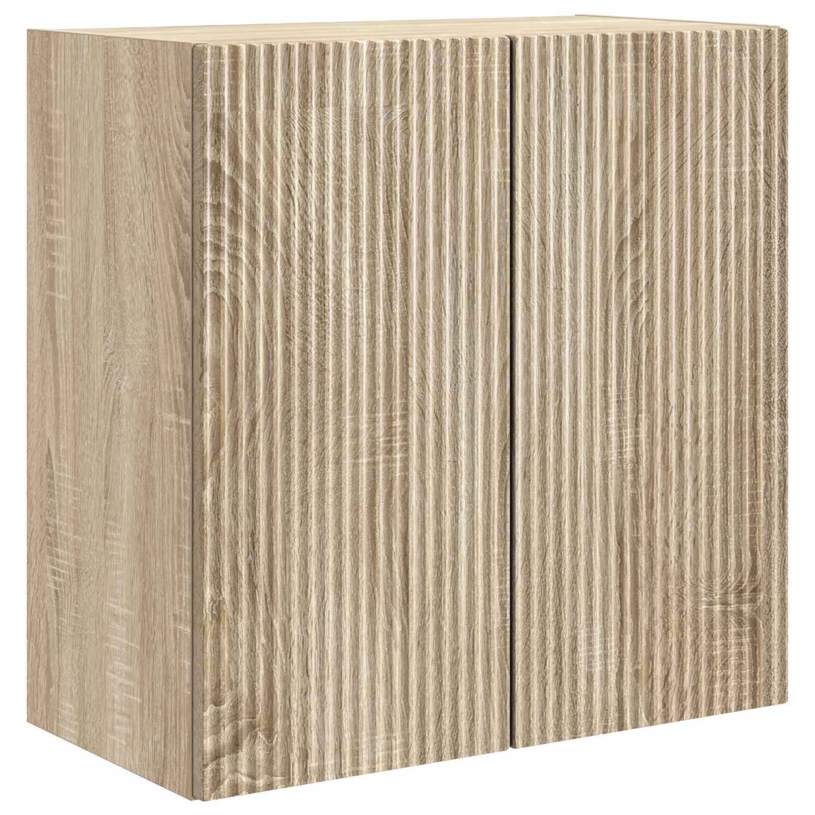 Vægmonteret skab Sonoma-eg 59 x 31 x 60 cm Konstrueret træ
