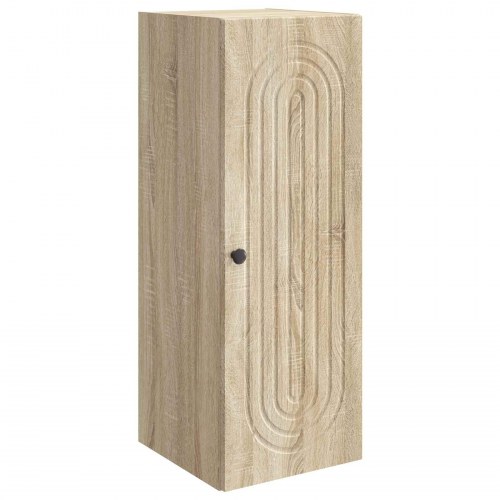 Vægmonteret skab Sonoma-eg 33 x 34,5 x 90 cm Konstrueret træ