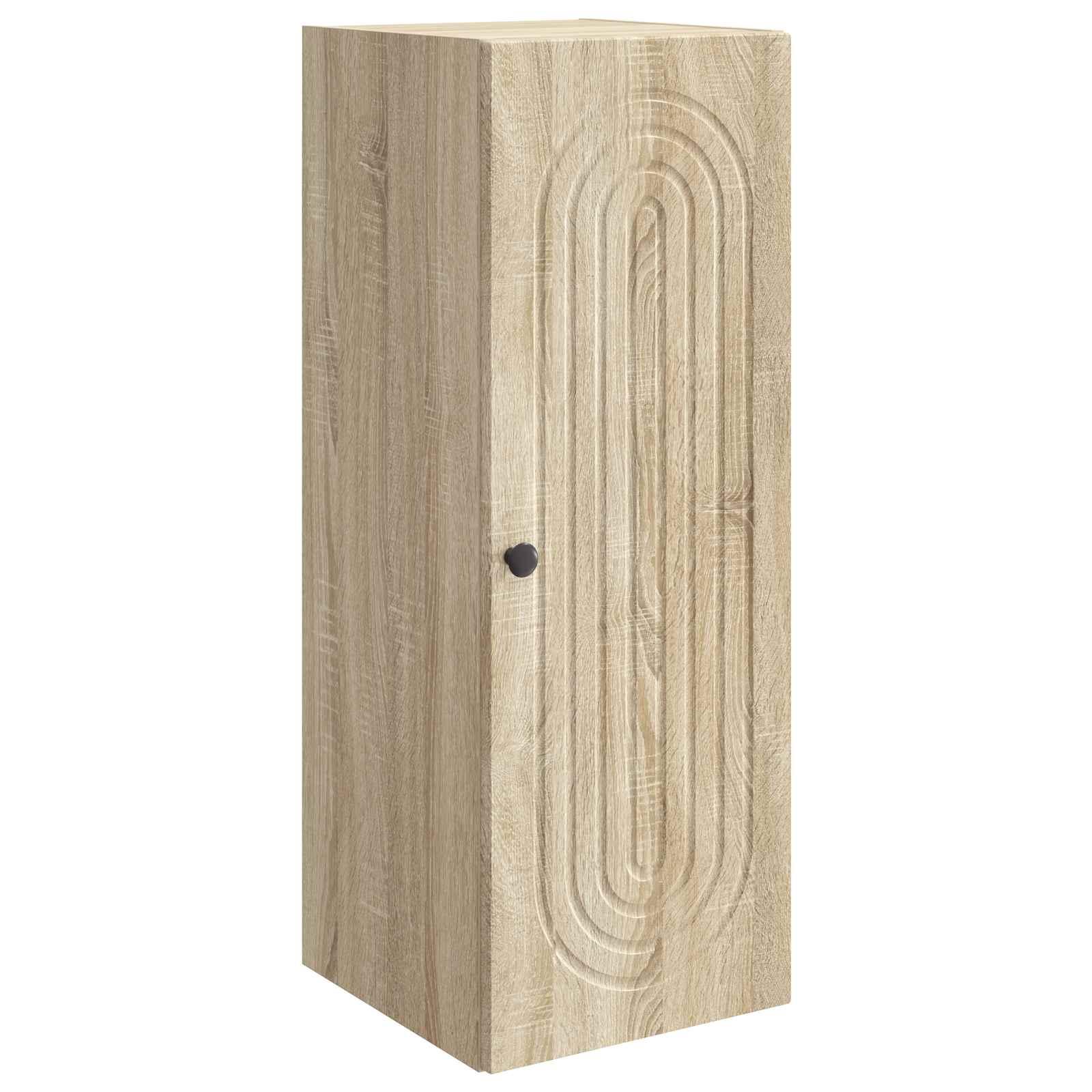 Vægmonteret skab Sonoma-eg 33 x 34,5 x 90 cm Konstrueret træ