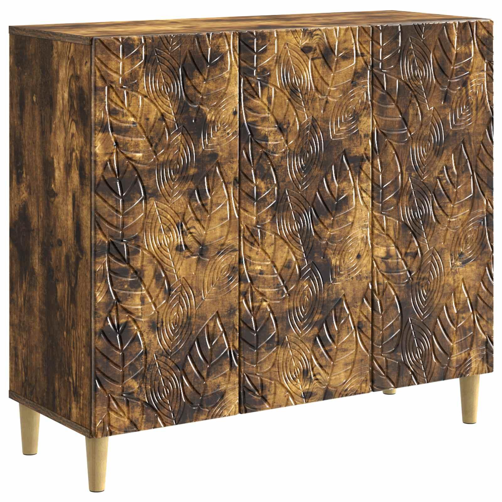 Sidebord Røget eg 89 x 34,5 x 80 cm Konstrueret træ
