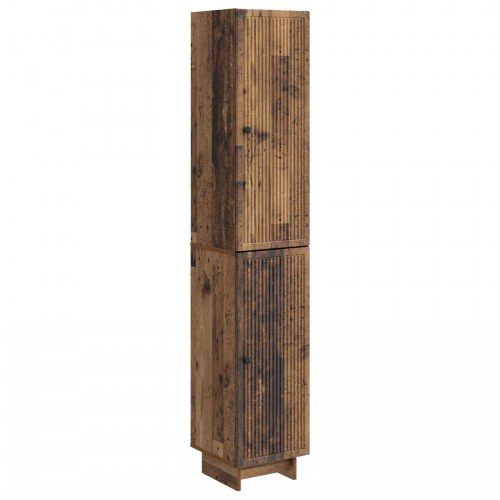 Skab Sæt 2 stk Gammelt træ 34,5 x 33 x 90 cm Konstrueret træ