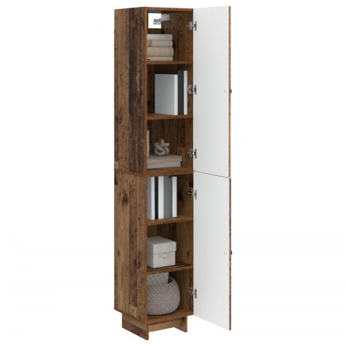 Skab Sæt 2 stk Gammelt træ 34,5 x 33 x 90 cm Konstrueret træ