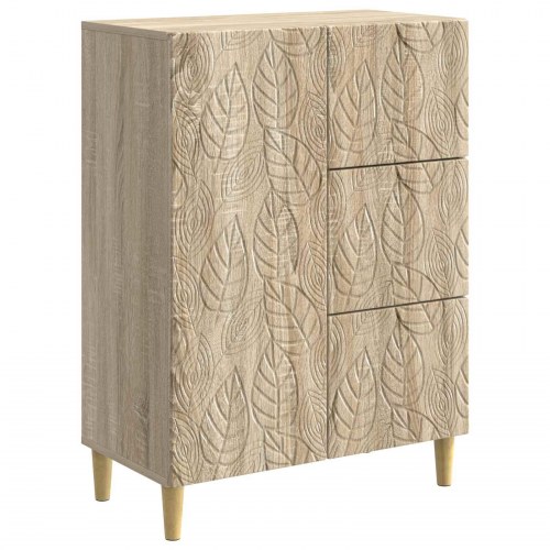 Sidebord Sonoma-eg 66 x 34,5 x 90 cm Konstrueret træ