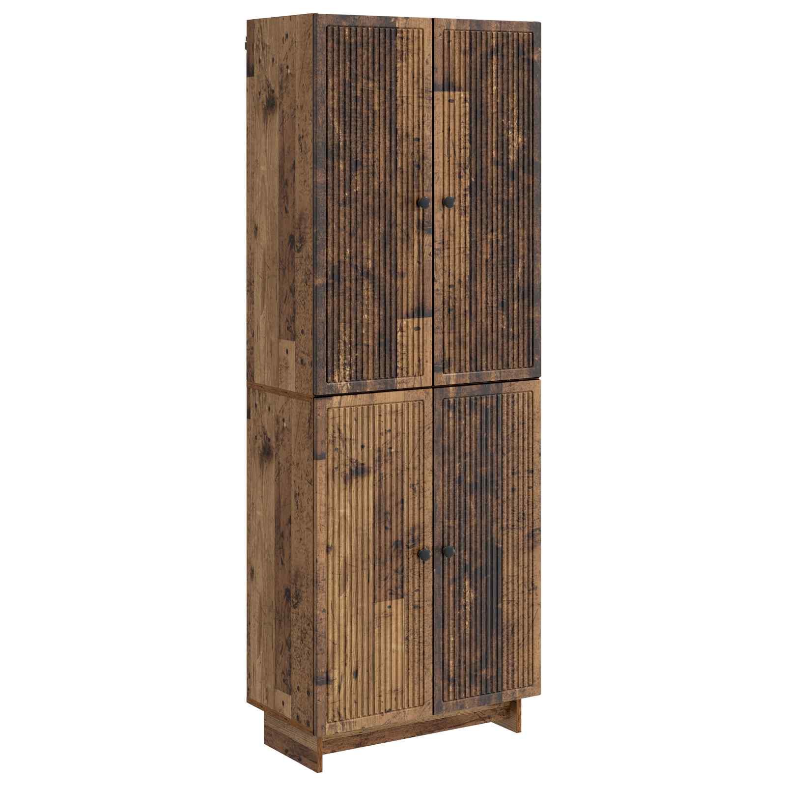 Skab Sæt 2 stk Gammelt træ 66 x 34,5 x 90 cm Konstrueret træ