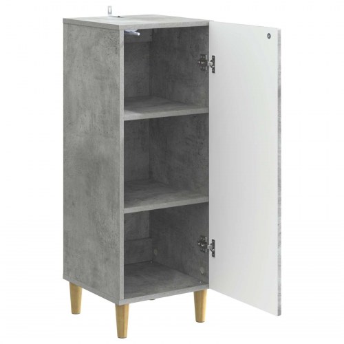 Sidebord Betongrå 33 x 34,5 x 90 cm Konstrueret træ