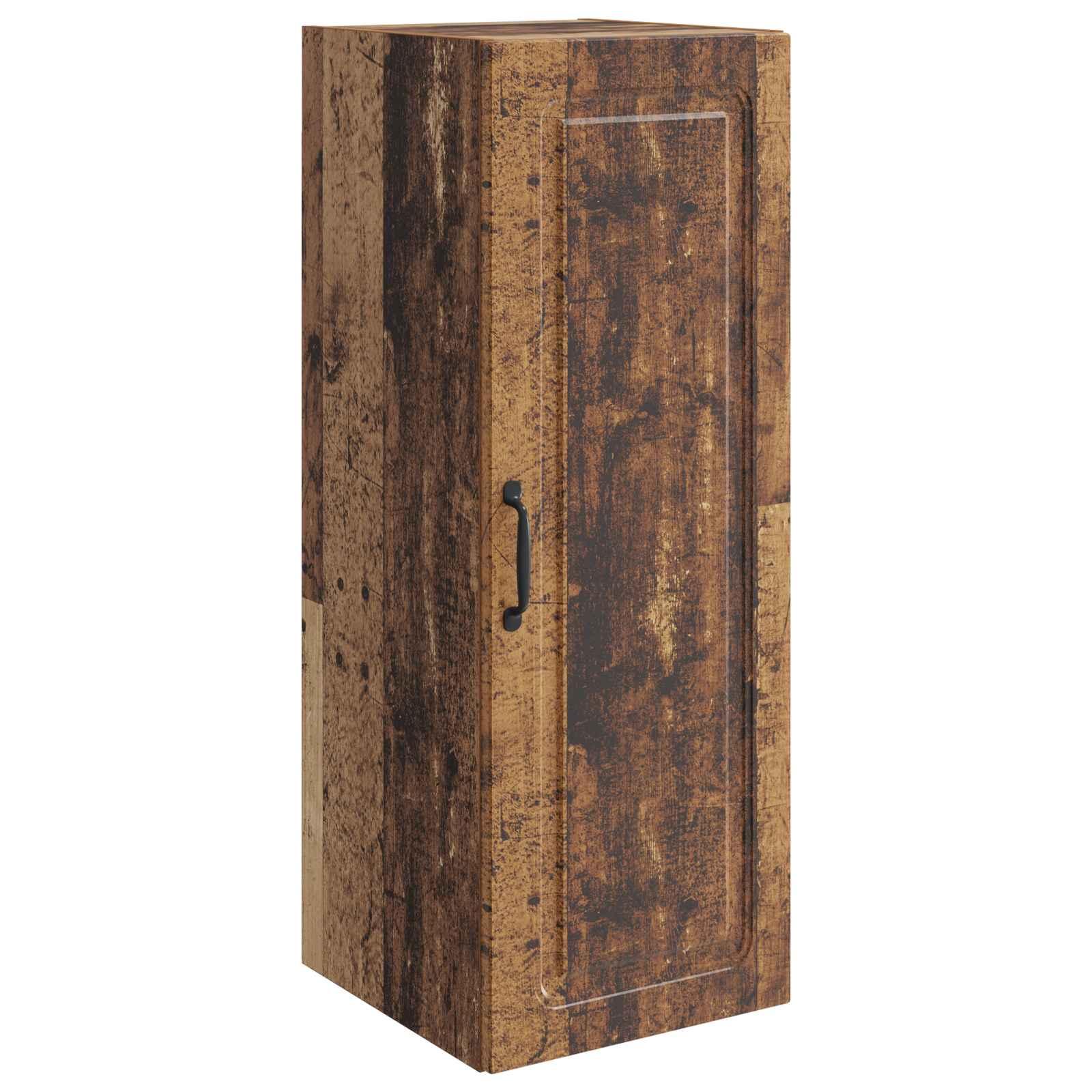 Vægmonteret skab Gammelt træ 33 x 34,5 x 90 cm Konstrueret træ