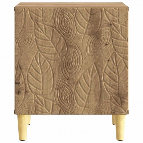 Sengebord 2 stk Artisan-eg 43 x 34,5 x 50 cm Konstrueret træ