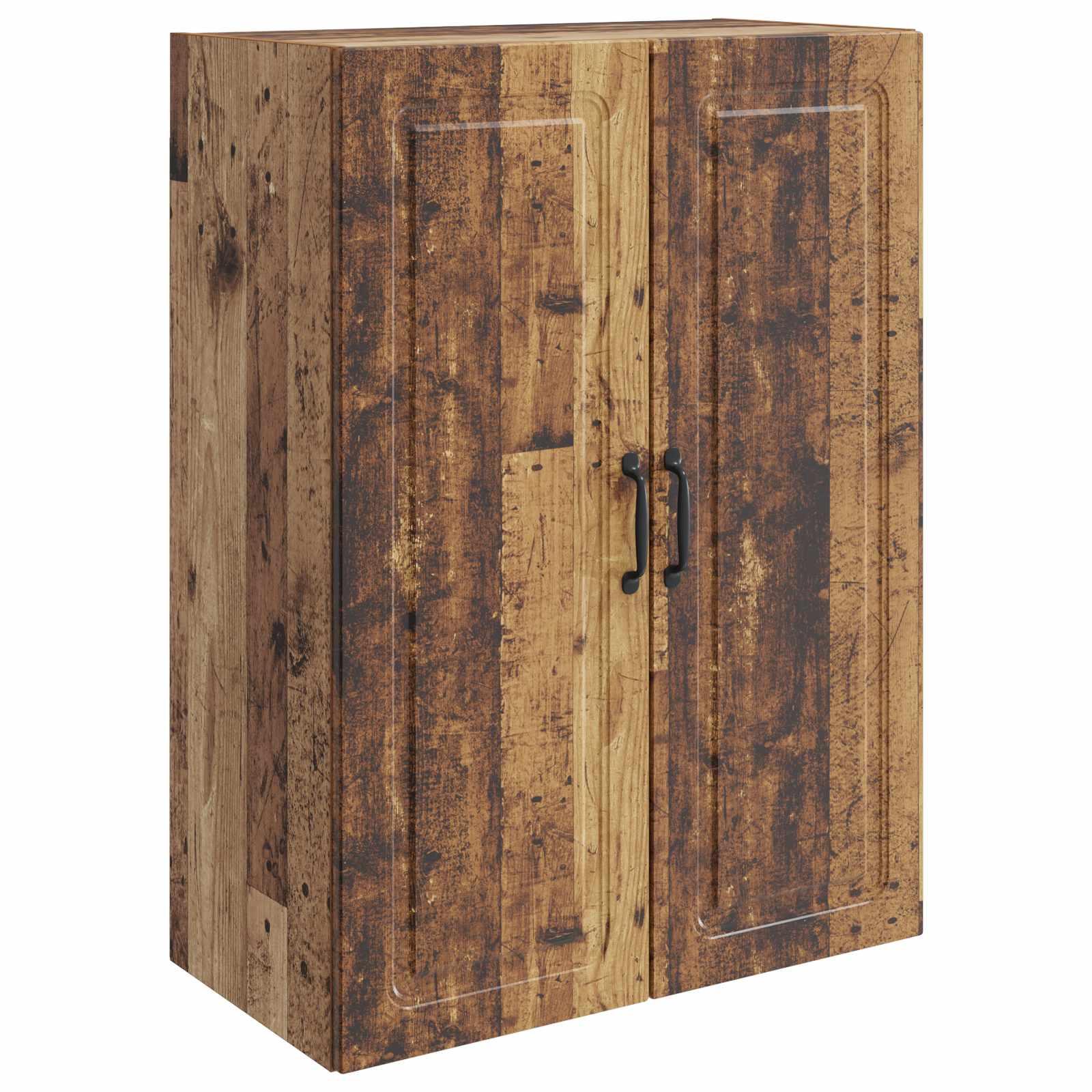 Vægmonteret skab Gammelt træ 66 x 34,5 x 90 cm Konstrueret træ