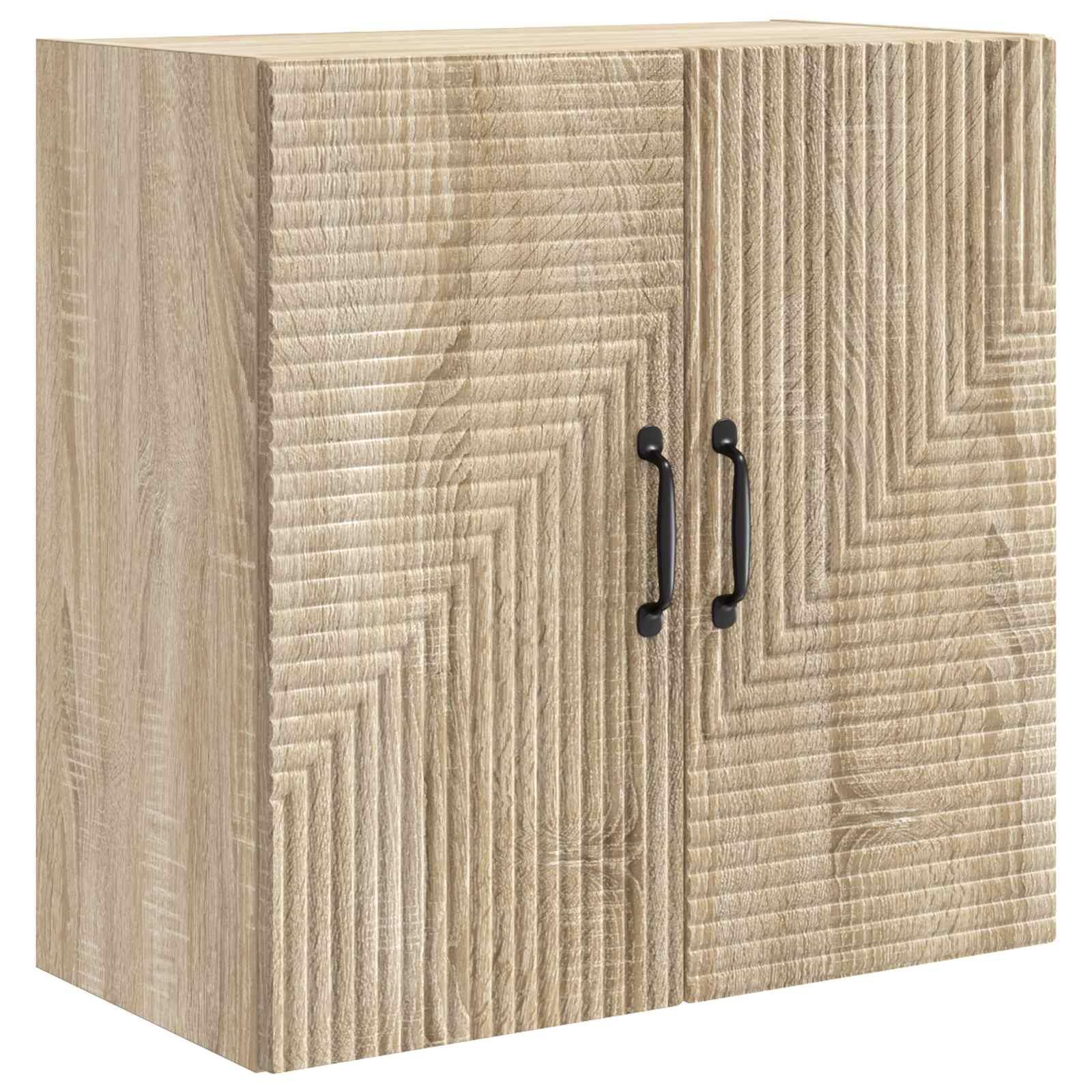 Vægmonteret skab Sonoma-eg 59 x 31 x 60 cm Konstrueret træ
