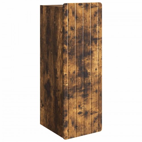 Vægmonteret skab Røget eg 33 x 34,5 x 94 cm Konstrueret træ