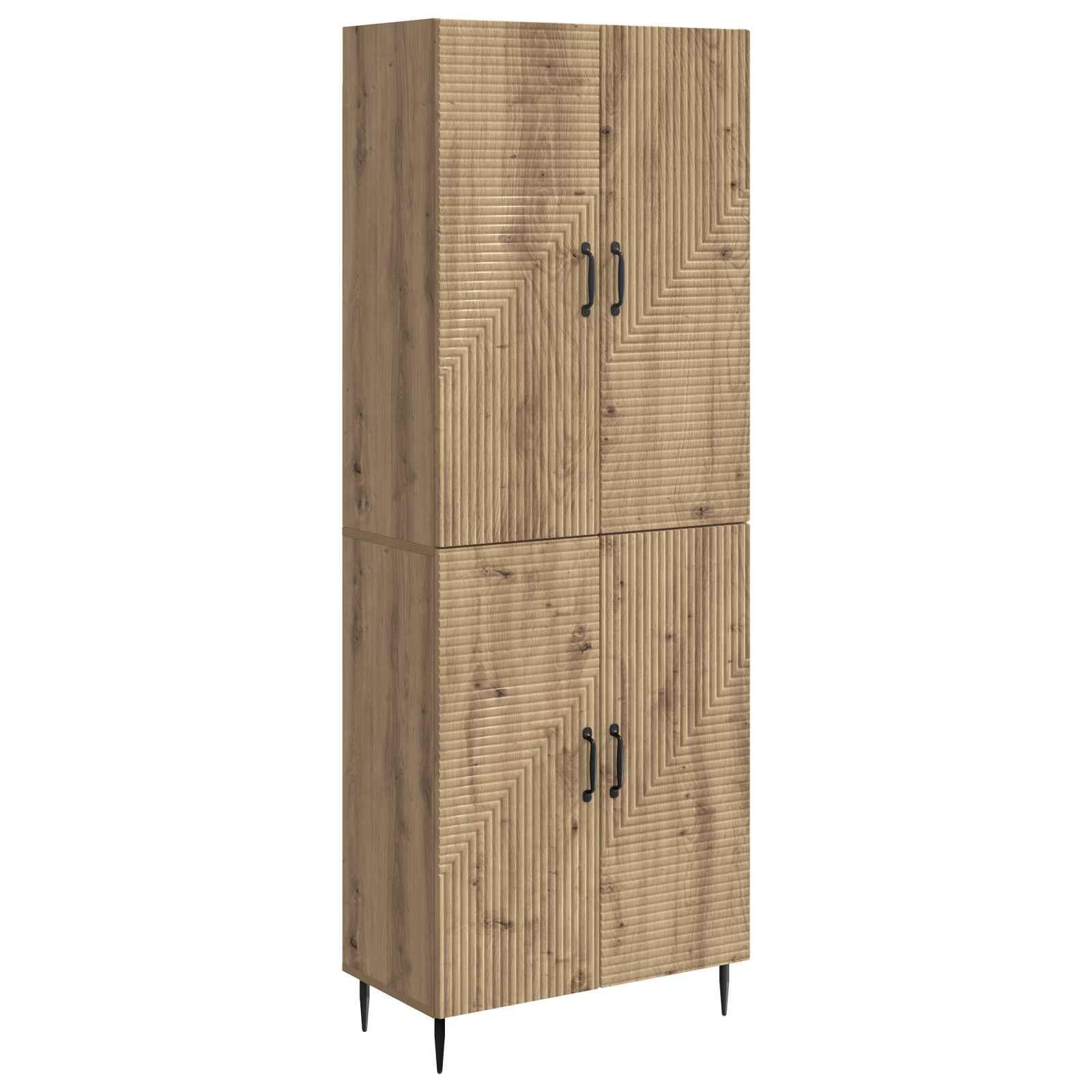 Skab Sæt 2 stk 66 x 34,5 x 89,5 cm Konstrueret træ