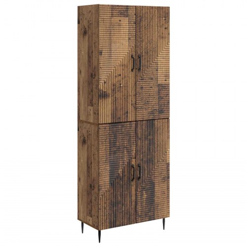 Skab Sæt 2 stk 66 x 34,5 x 89,5 cm Konstrueret træ