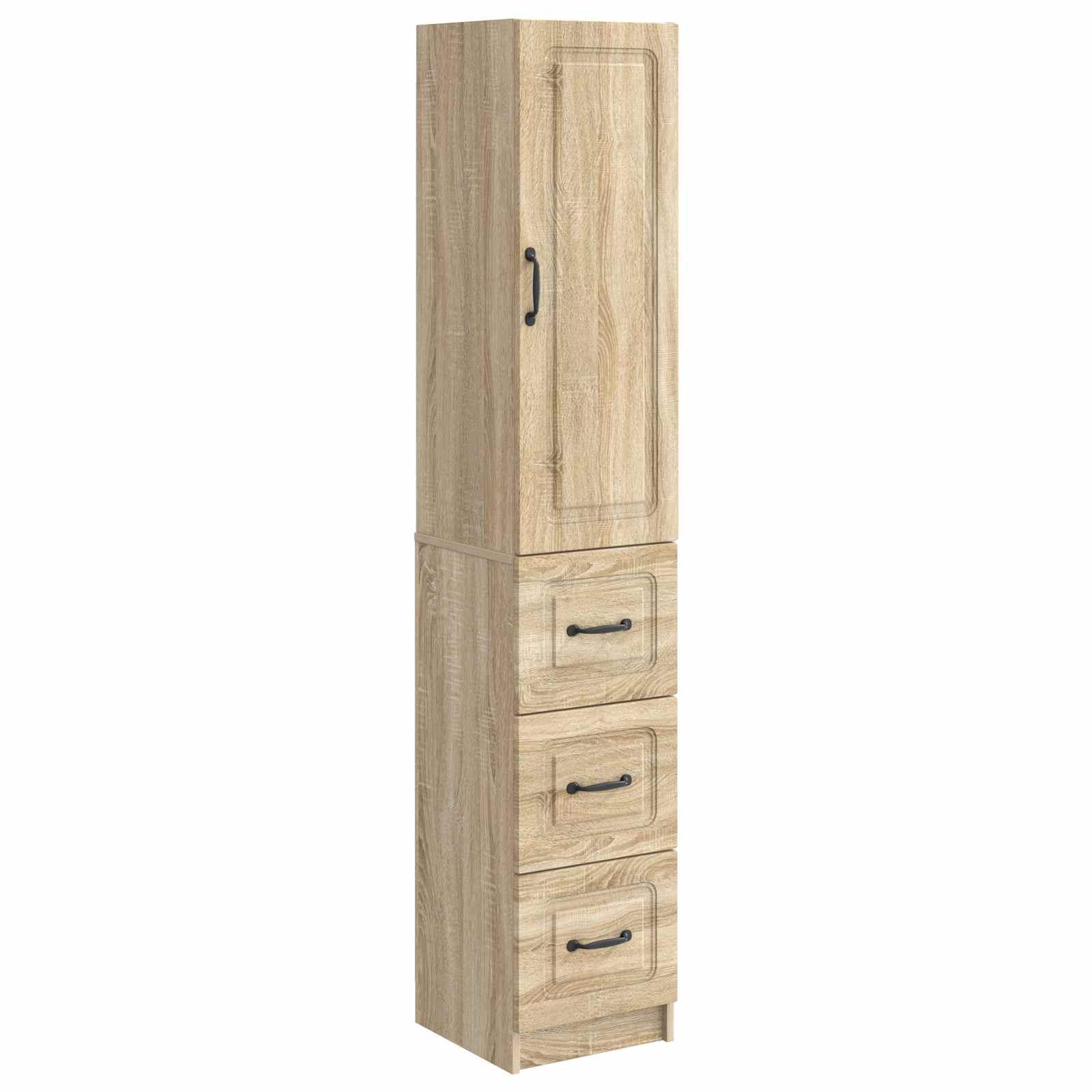 Skab Sæt 2 stk Sonoma-eg 33 x 34,5 x 87 cm Konstrueret træ