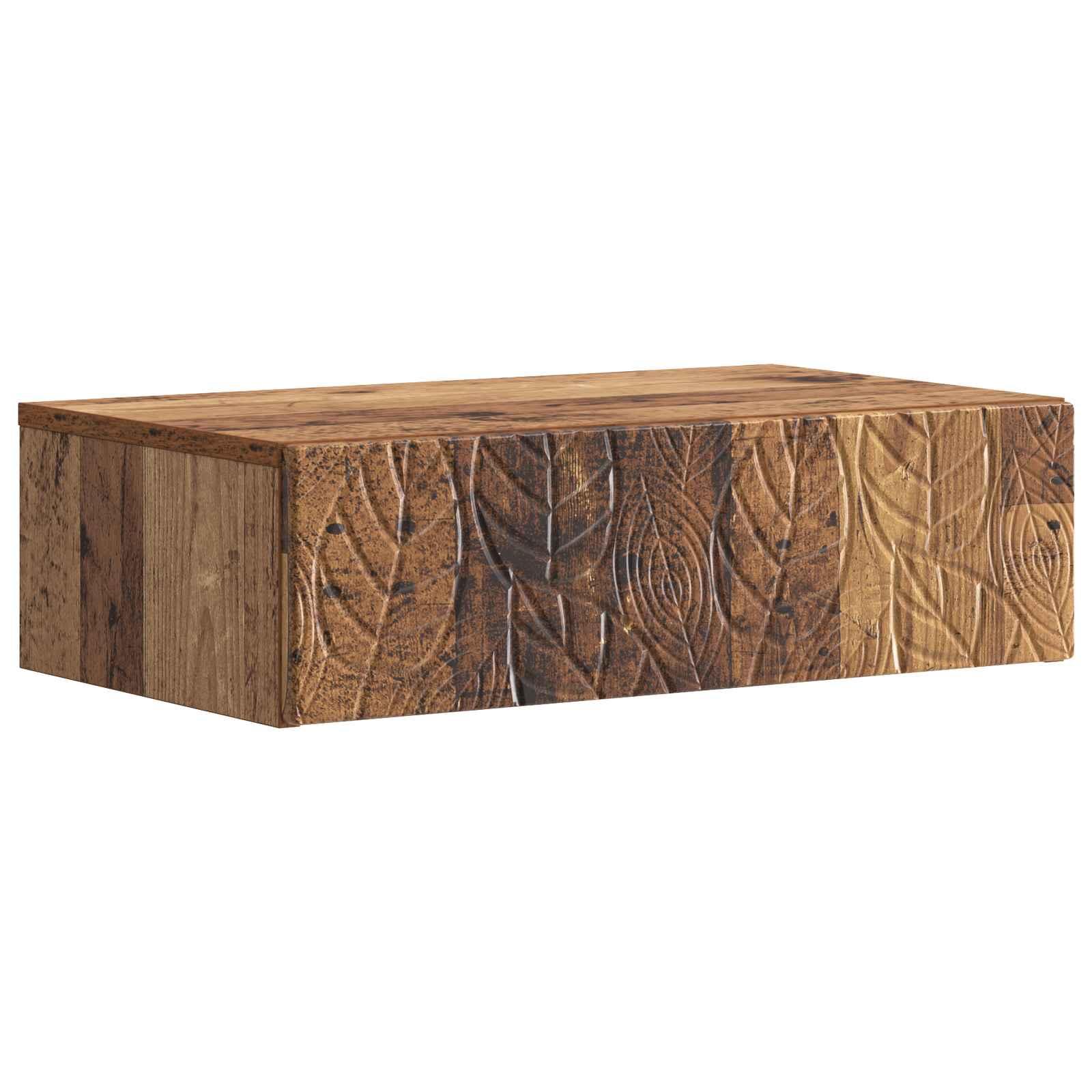 Væghængt Sideskab Gammelt træ 59 x 34,5 x 17 cm Konstrueret træ
