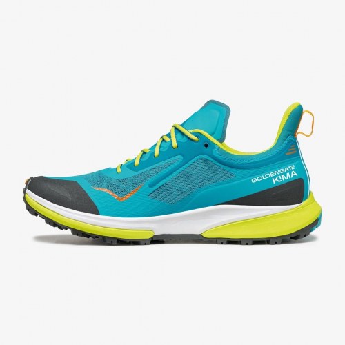 Scarpa Golden Gate Kima RT løbesko - 41,5 - Lake Blue/Lime