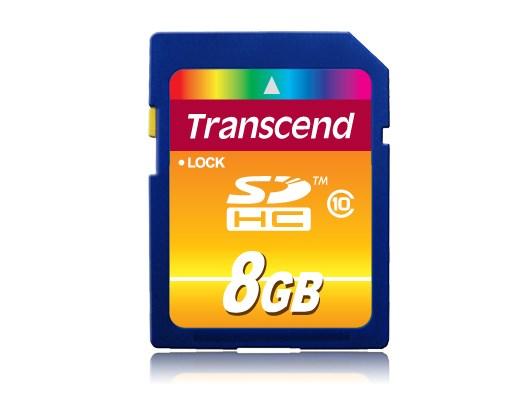 Transcend SDHC hukommelseskort 8 GB - Class 10