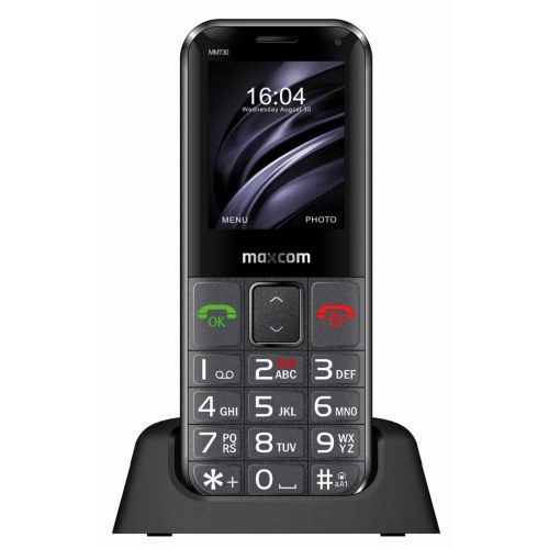 Maxcom MM730 2,2" trykknaptelefon - Sort senior mobil