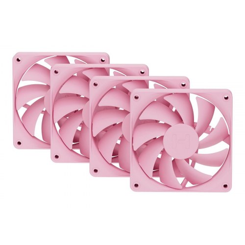 Hyte FA12 blæser 4‑pak - 120 mm - jordbærmælk (pink)