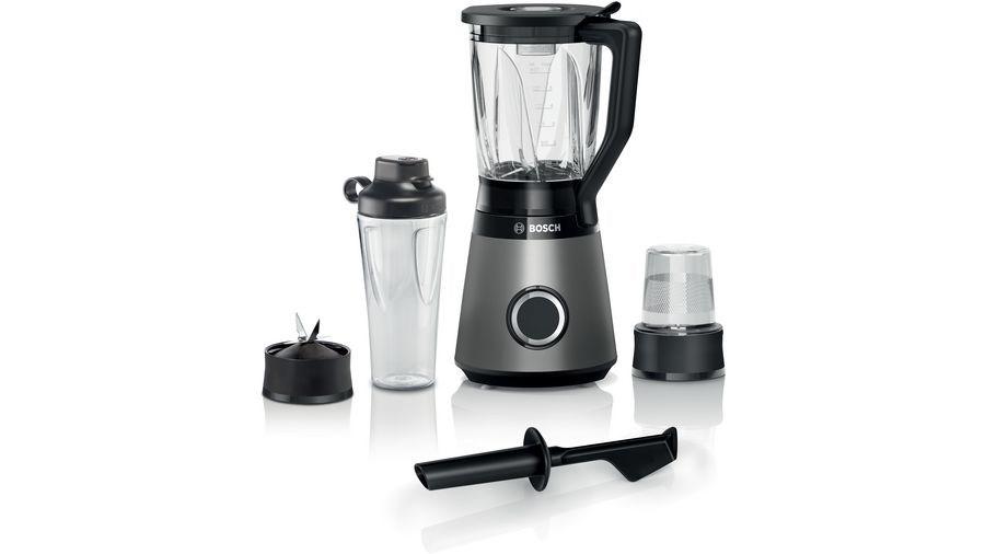 Blender - Bosch Serie 4 MMB6177S, 1,5 l, 1.200 W, sort/sølv