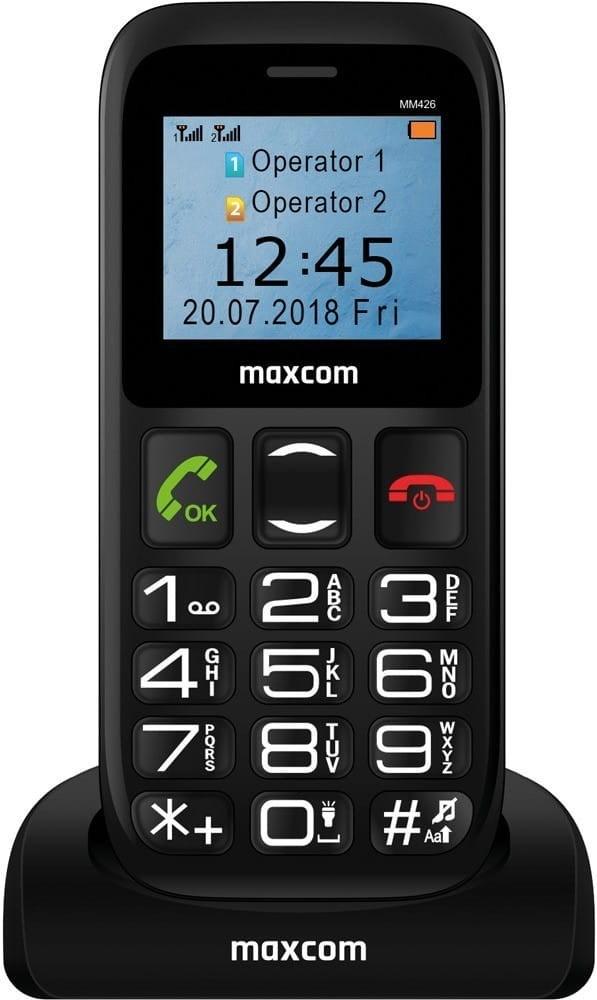 Maxcom MM426 SE 1,77" Dual SIM trykknaptelefon - Sort