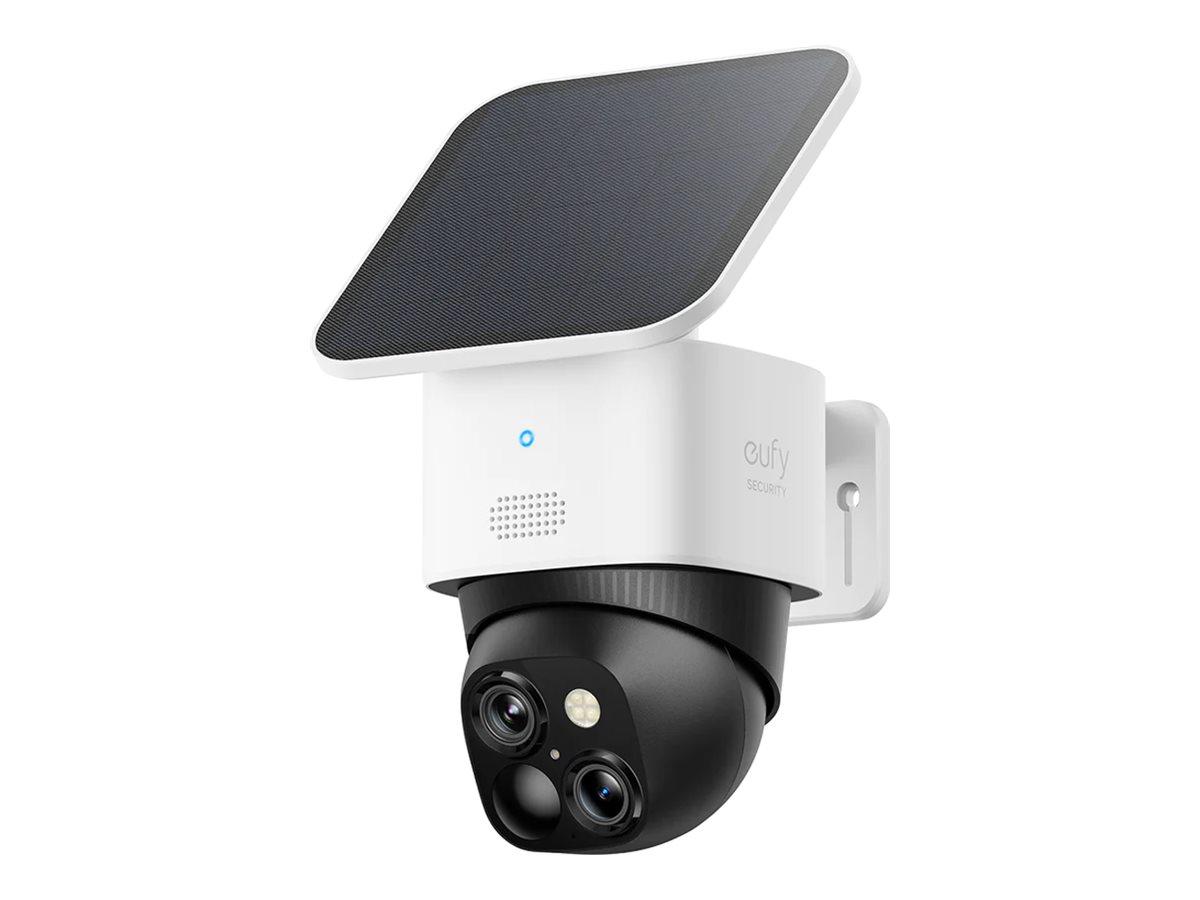 Eufy SoloCam S340 udendørs overvågningskamera med solpanel - 3K, pan/tilt, tovejs-lyd, Wi‑Fi