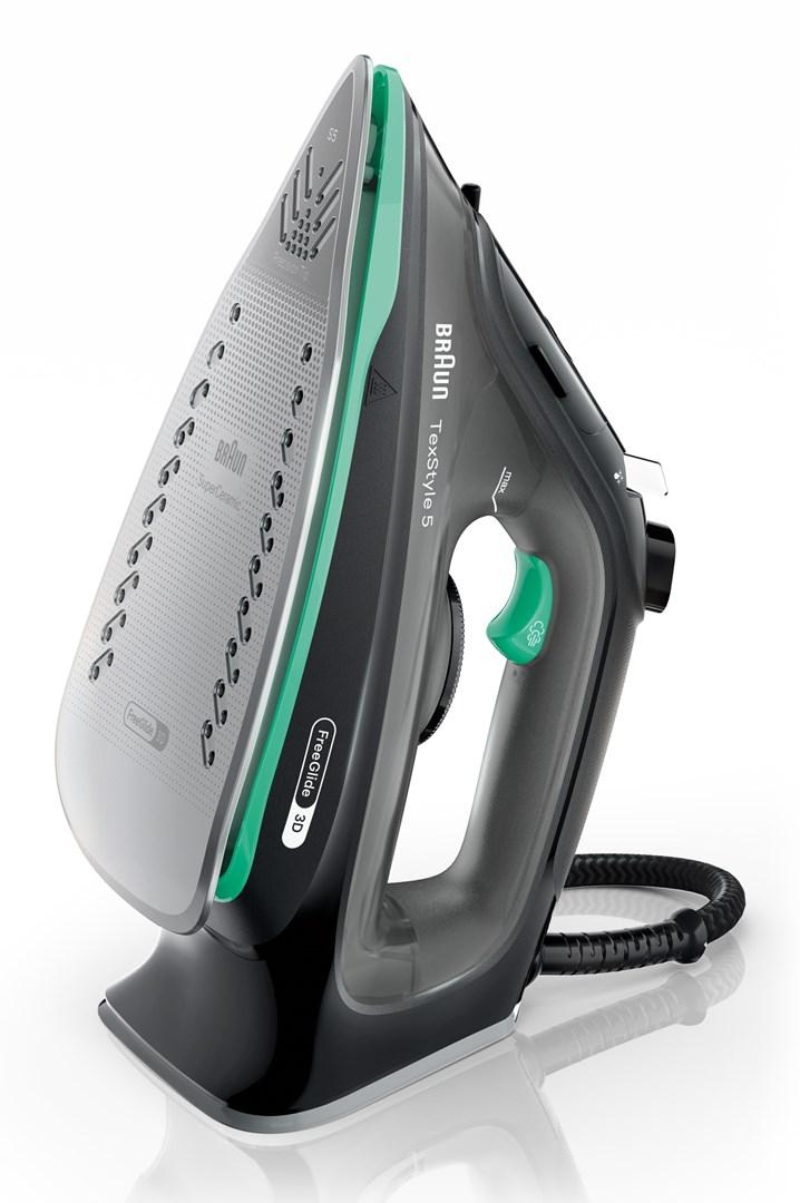 Braun TexStyle 5 SI 5277 GR dampstrygejern - keramisk sål, 2.700 W, grøn