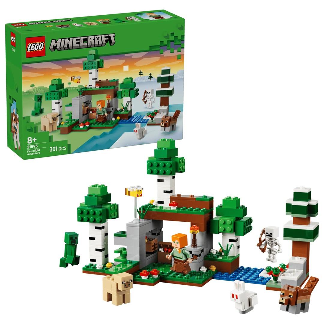 LEGO Minecraft 21593 - First Night Adventure byggesæt (301 dele) billede
