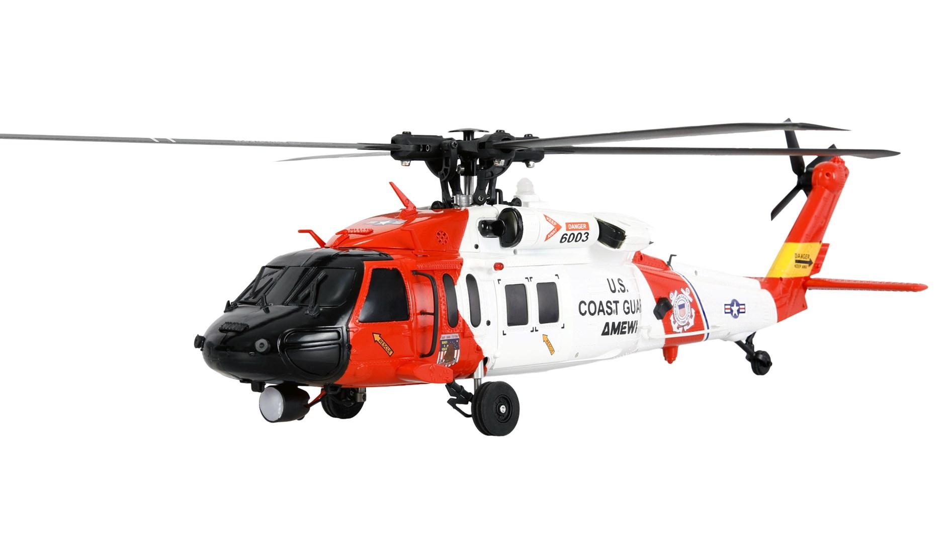 UH60 Black Hawk fjernstyret helikopter 1:47 - RTF, 2,4 GHz, 6 kanaler